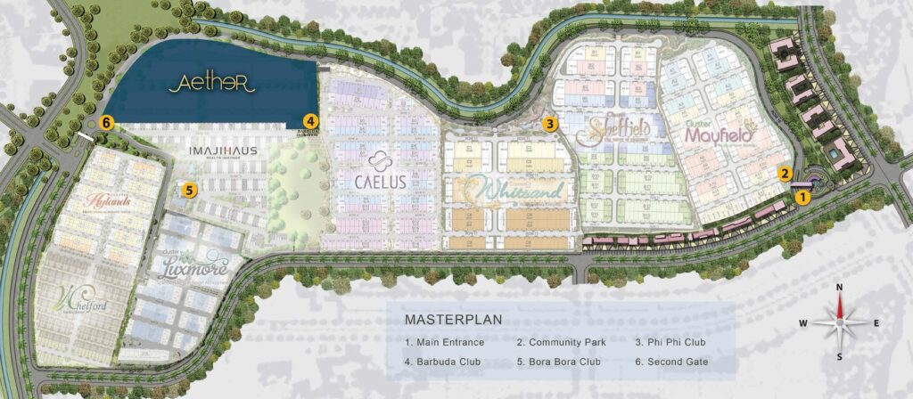 greenwich park cluster aether - aether bsd layout - aether bsd denah