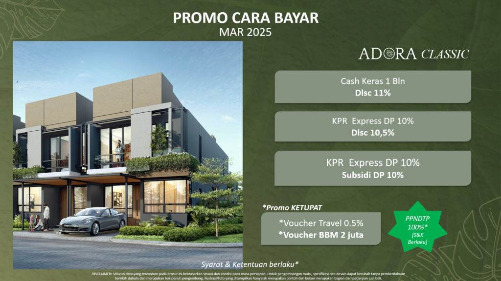 adora classic - terravia adora classic price - terravia adora classic bsd