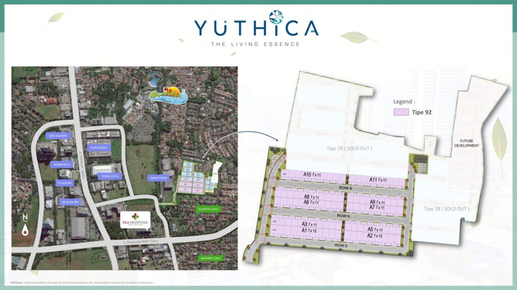 sewa rumah yuthica bsd - alamat cluster yuthica bsd - yuthica bsd reviews