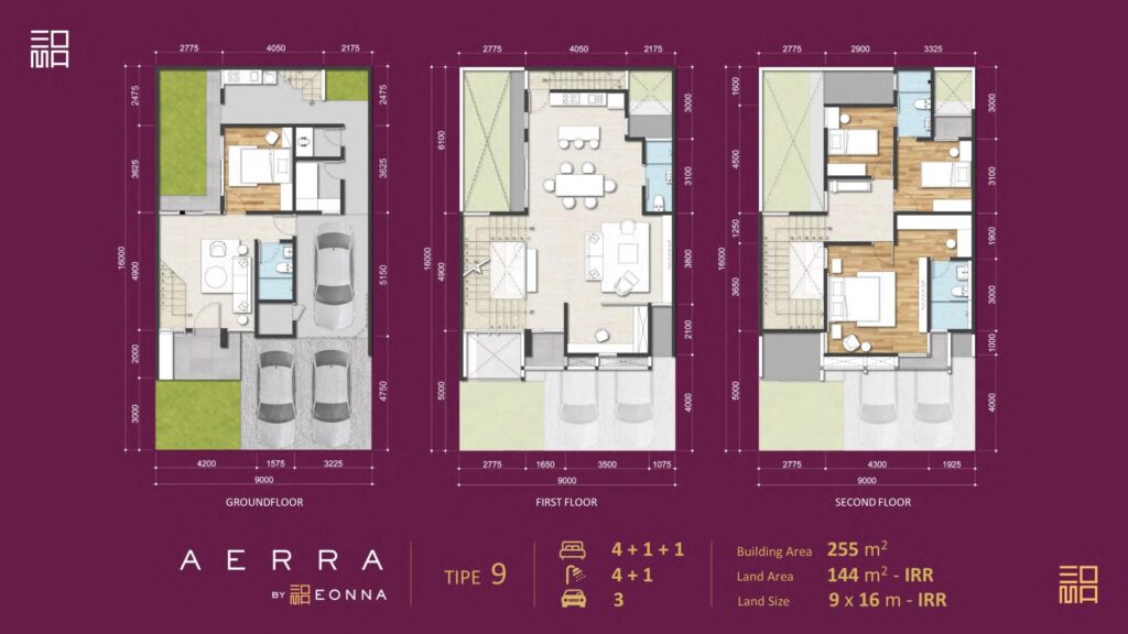 Aerra at Eonna - Eonna BSD Floor Plan - Cluster Eonna BSD