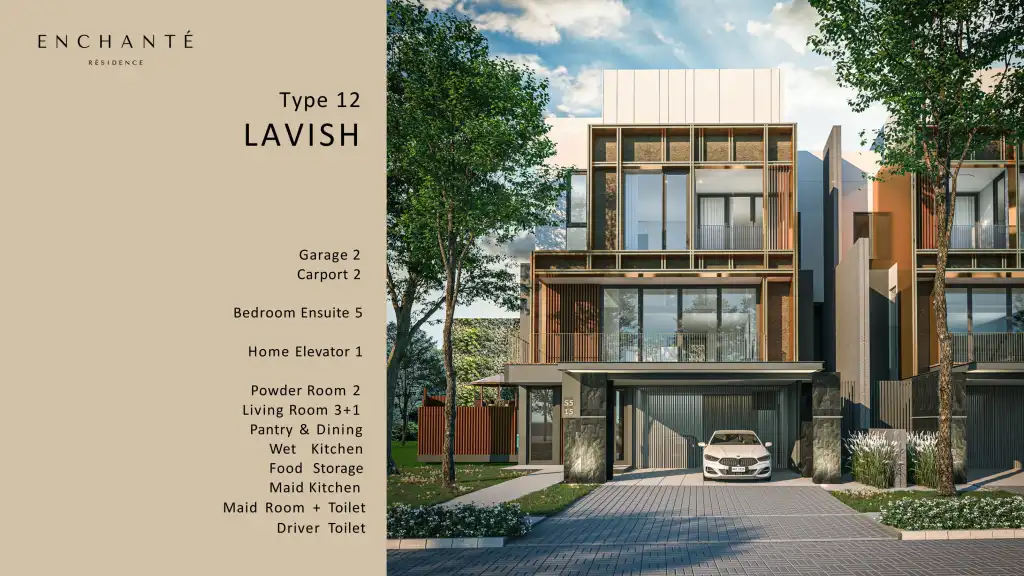 enchante type 12 - cluster enchante bsd - enchante residence