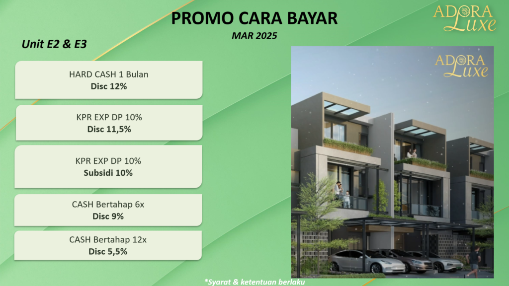 terravia adora luxe - adora luxe bsd - Terravia adora luxe price