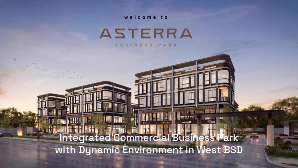 ruko asterra - asterra bsd - asterra business bsd