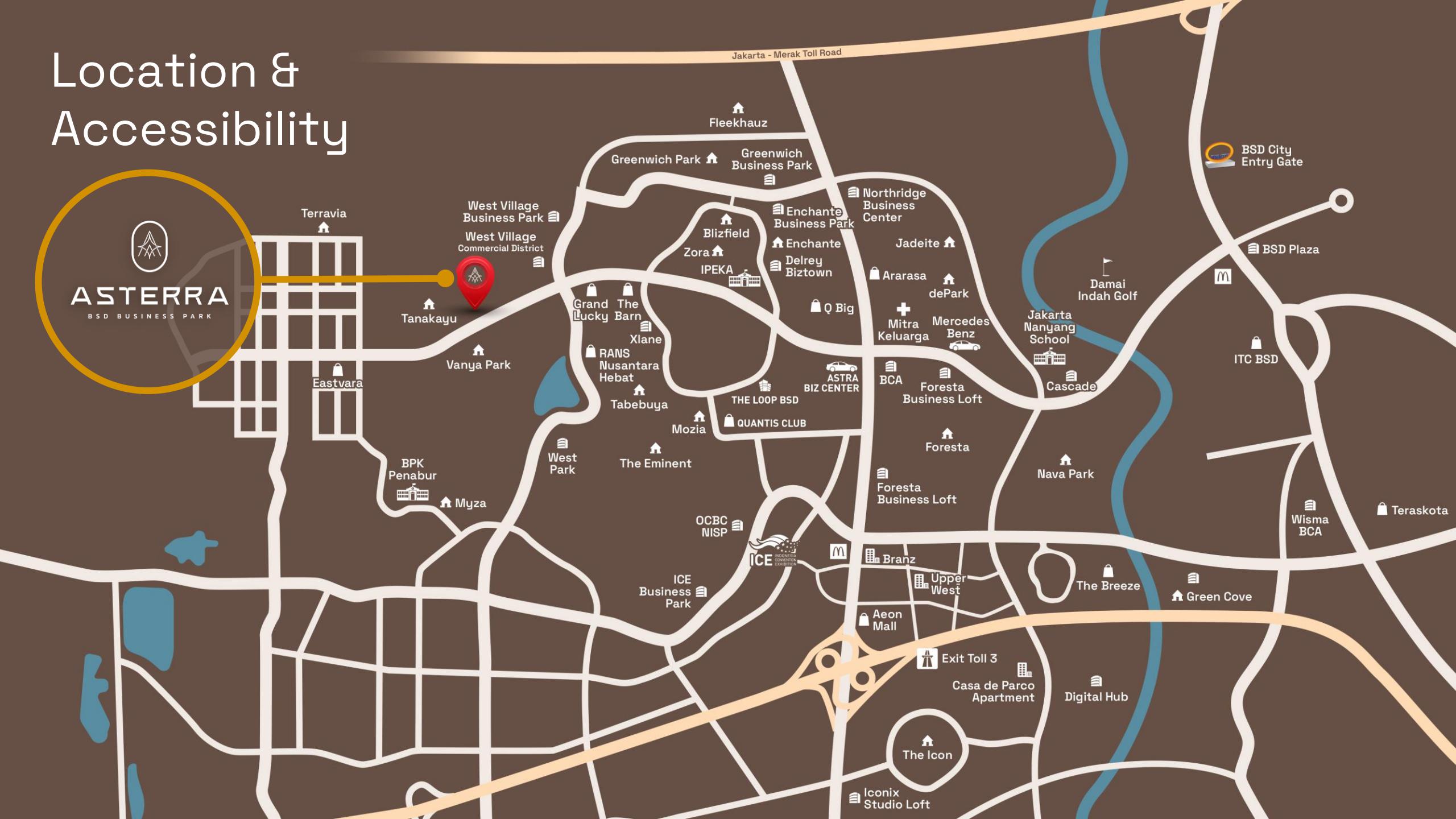 ruko asterra bsd city - ruko asterra business park bsd - asterra