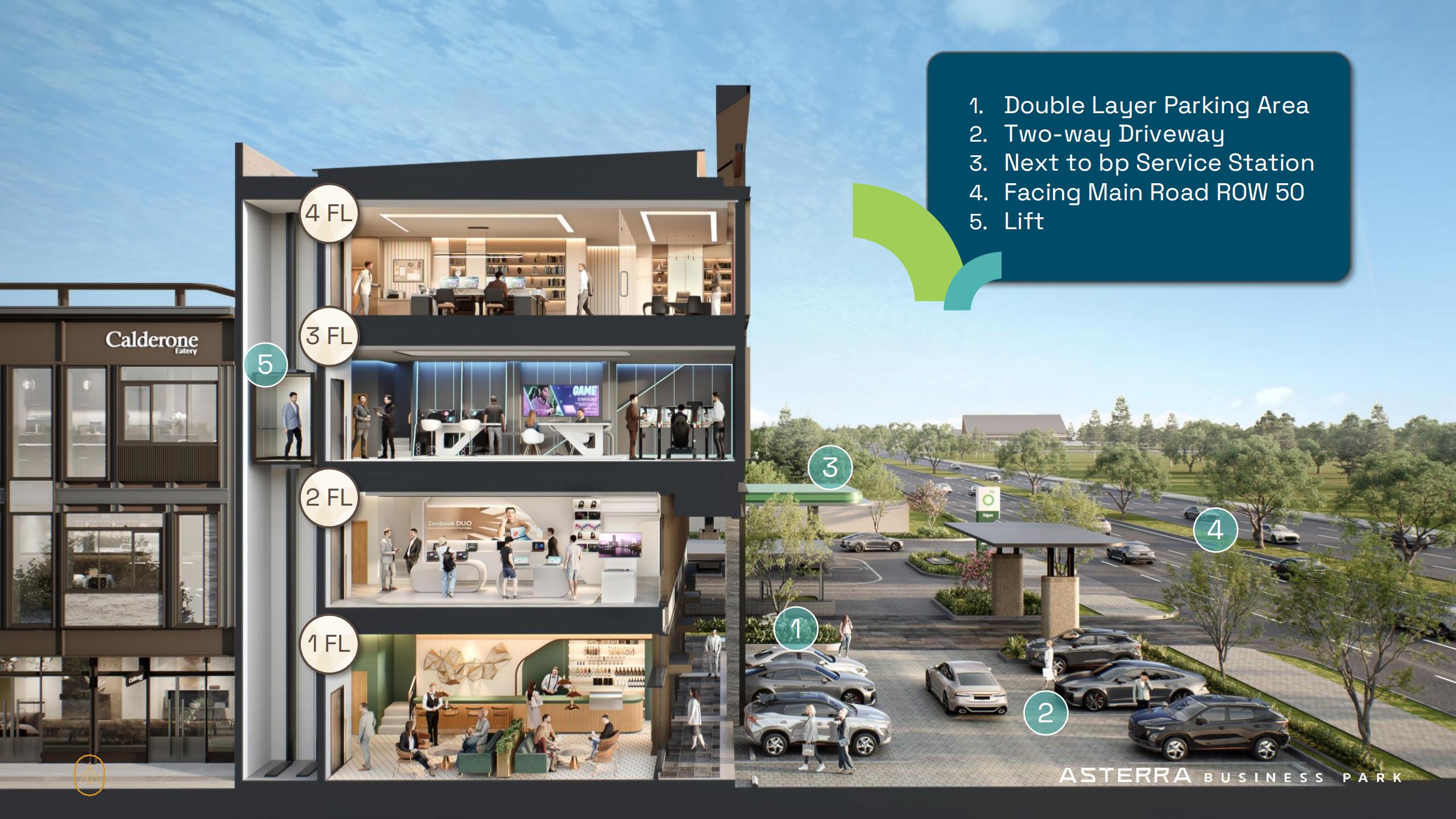 ruko bsd baru - ruko bsd dijual - asterra business park sewa