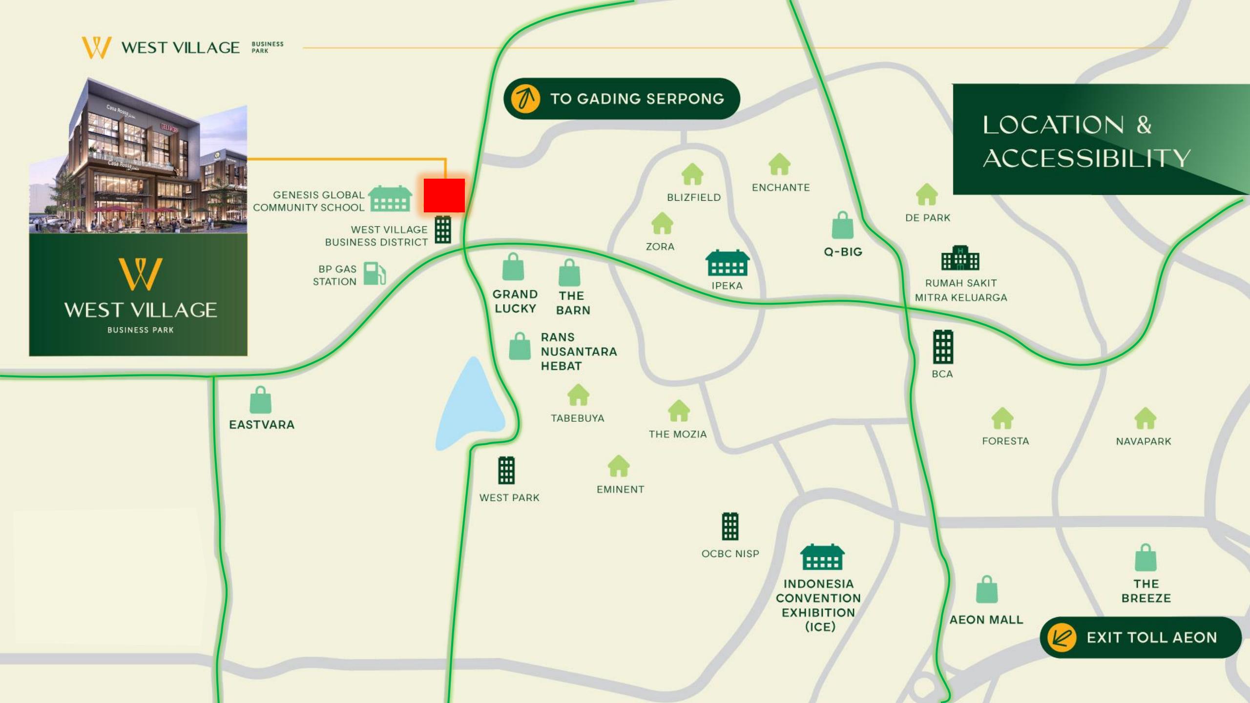 West village business park 2 - west village park - ruko west village bsd