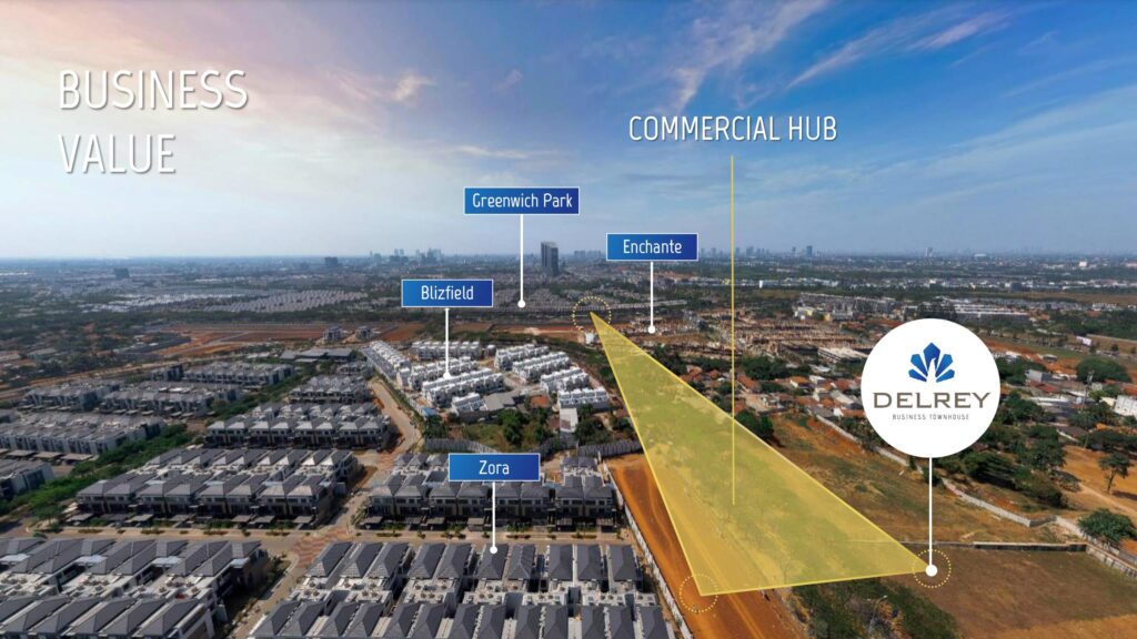 bsd city - gambar delrey biztown - bsd city ruko