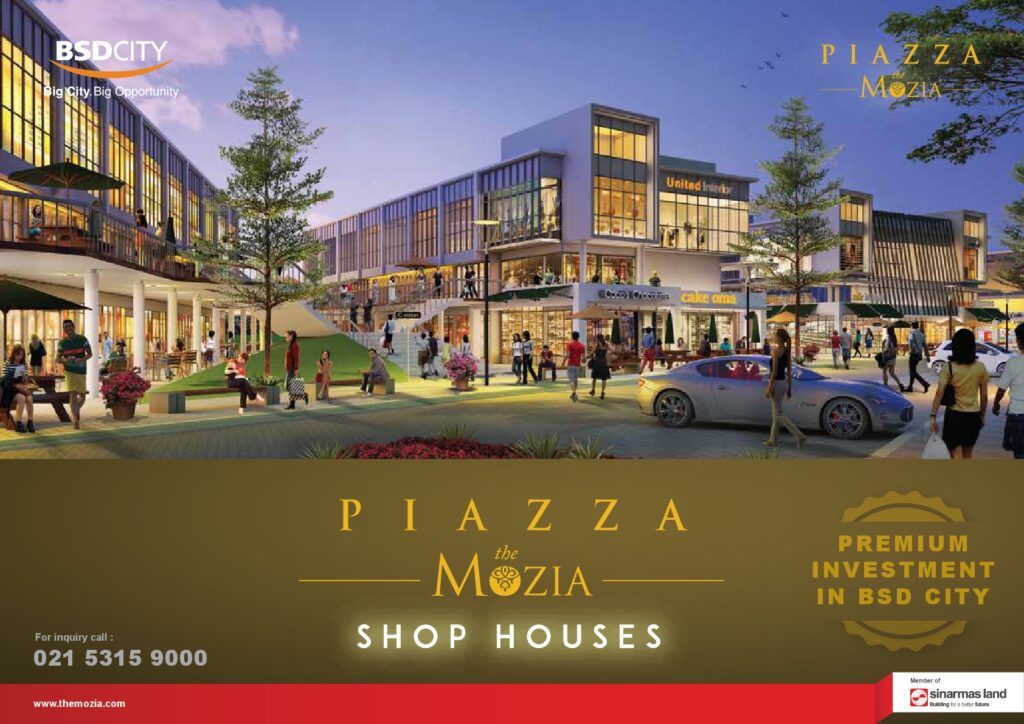 Piazza the mozia shophouse - ruko Piazza the mozia bsd - bsd city