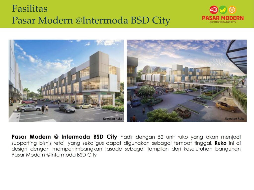 denah pasar modern bsd - pasar intermoda cisauk - intermoda cisauk