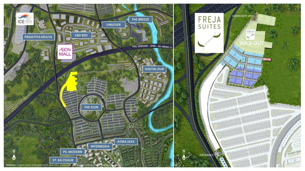 freja suites kode pos - bsd city rumah - rumah bsd city price