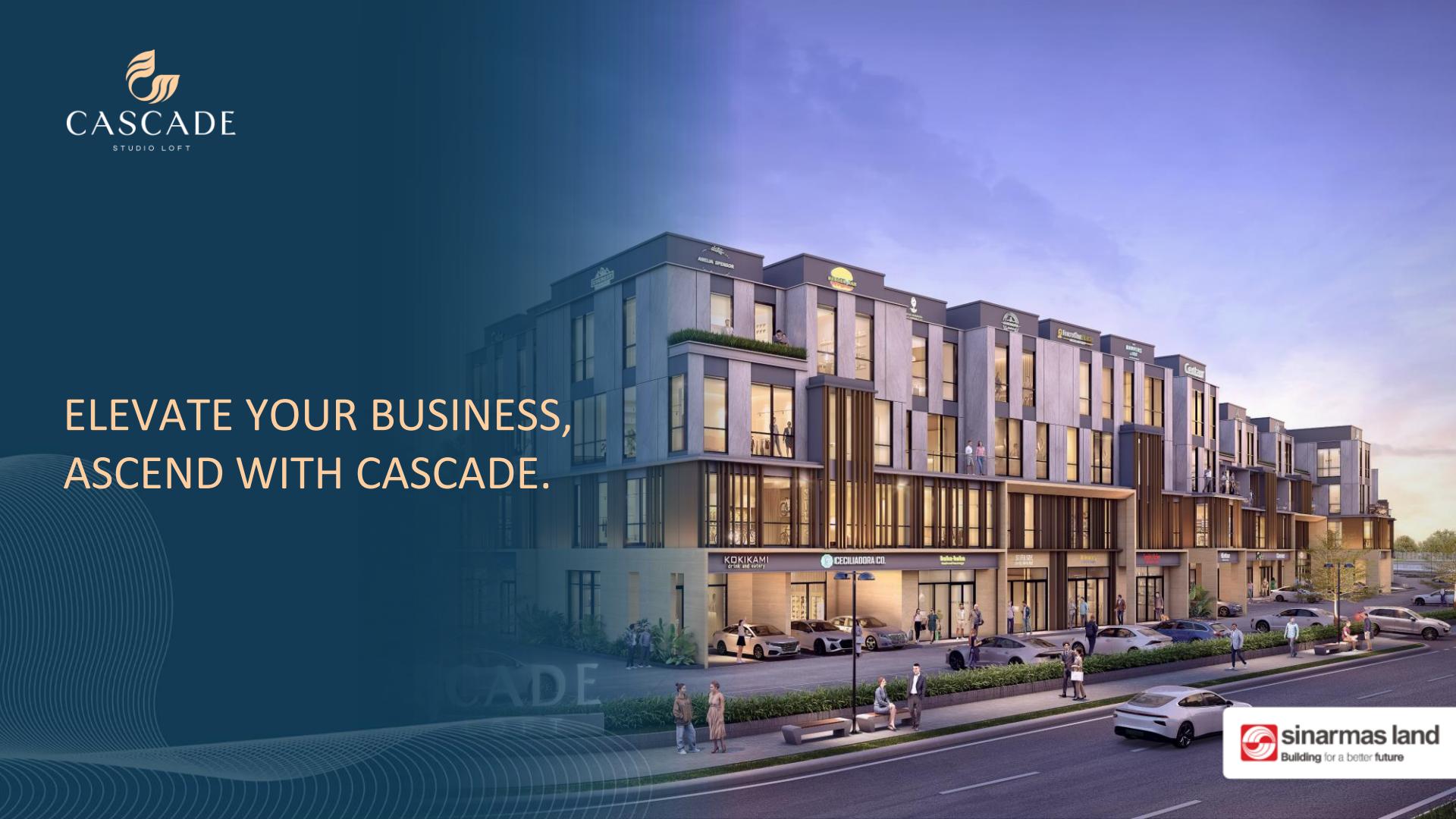 ruko cascade - cascade bsd studio loft location - cascade bsd studio loft price