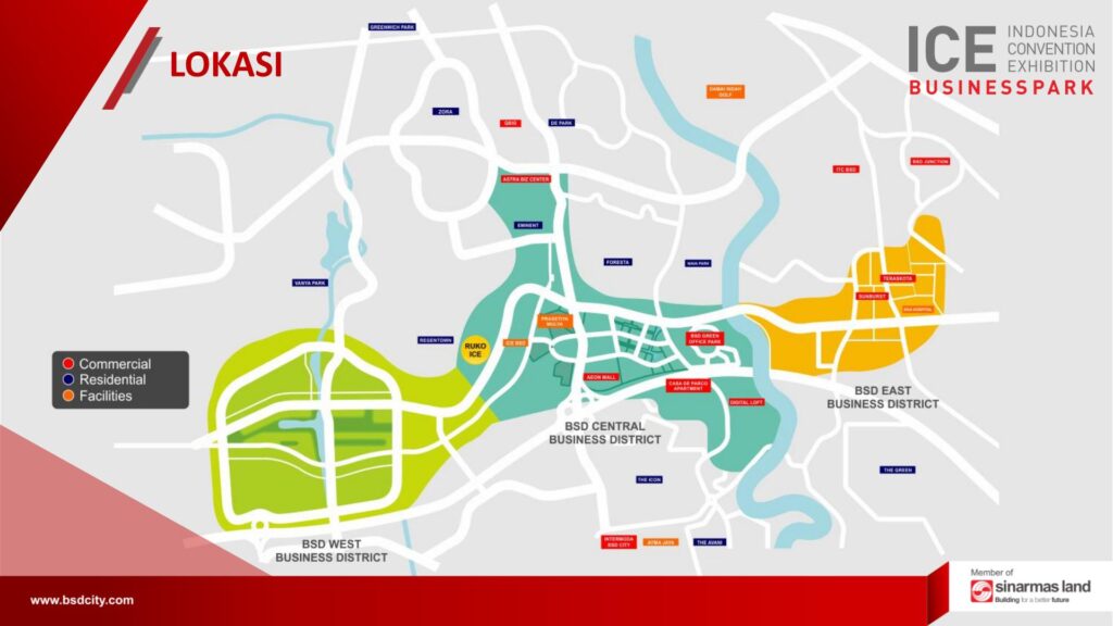 ruko ice business park bsd directory - sinarmas land - sewa ruko ice business park bsd