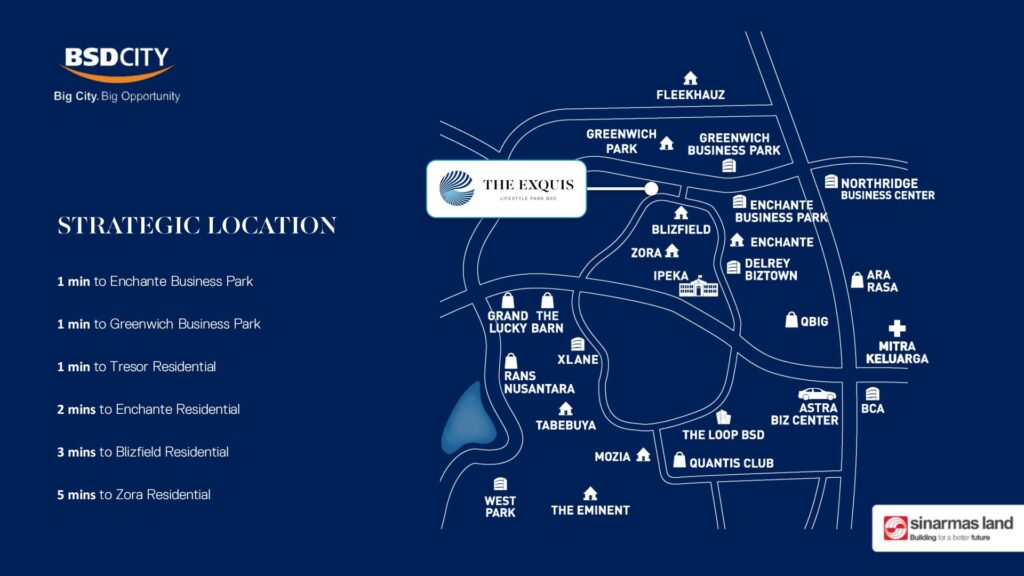 the exquis bsd harga - the exquis bsd layout - bsd city ruko