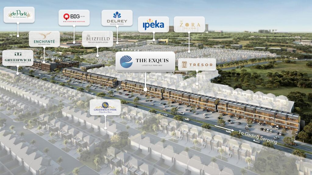 the exquis bsd harga - the exquis bsd layout - bsd city ruko