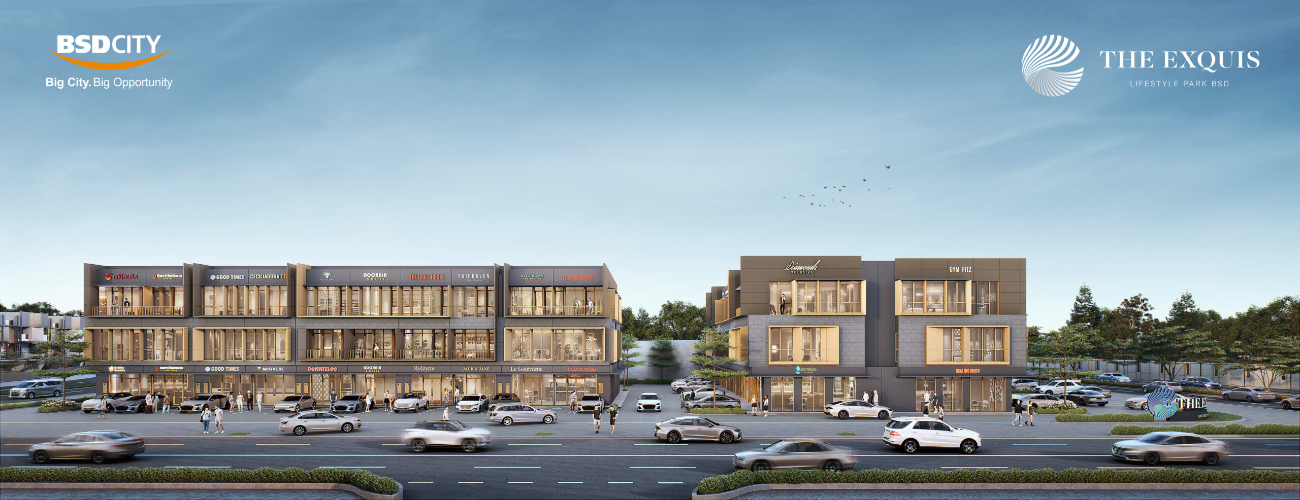 the exquis bsd layout - bsd city ruko - bsd city ruko for sale