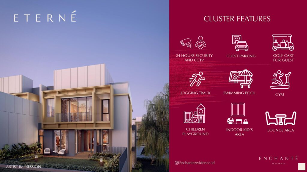 enchante type 12 bsd city - rumah di bsd - enchante eterne bsd
