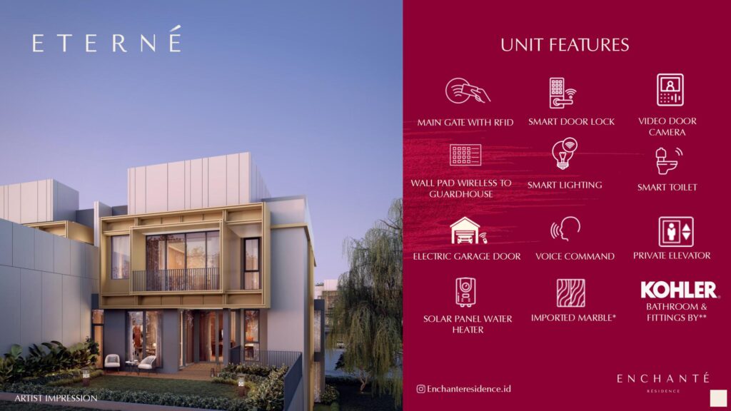 enchante type 12 eterne bsd - jual rumah bsd - eterne enchante type 12 price