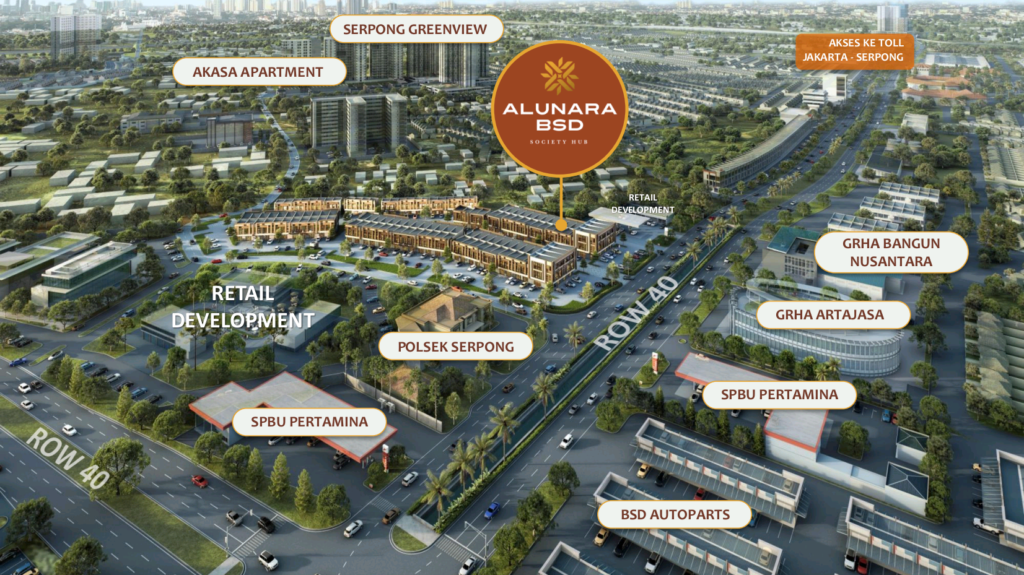 alunara society hub tangerang city photos - ruko alunara bsd - ruko terbaru bsd