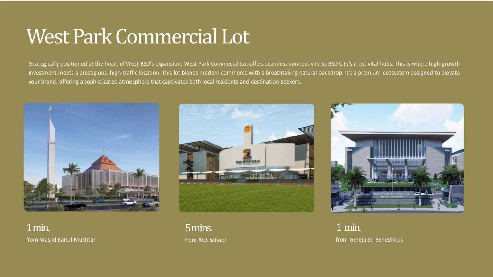 west park bsd city - commercial lot bsd - kavling bsd city