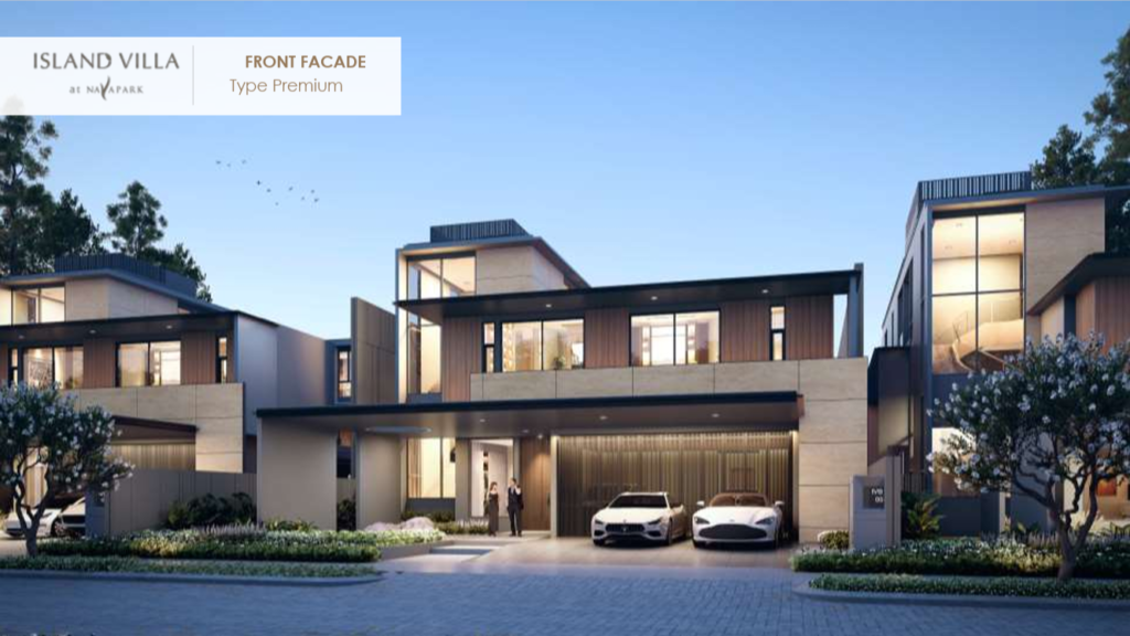 island villa navapark layout - bsd city rumah - island villa navapark foto