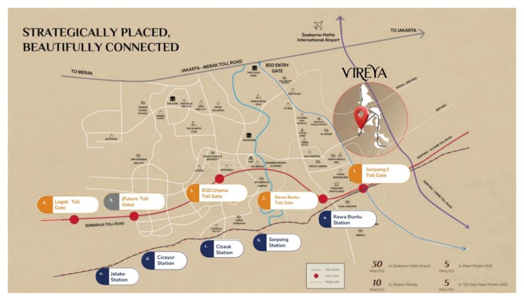 perumahan cluster bsd city - vireya bsd layout - morelle bsd city